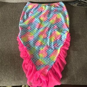Mermaid tail swimsuit coverup